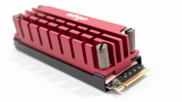 NVMe SSD SN850XとHS-1110-Rの温度