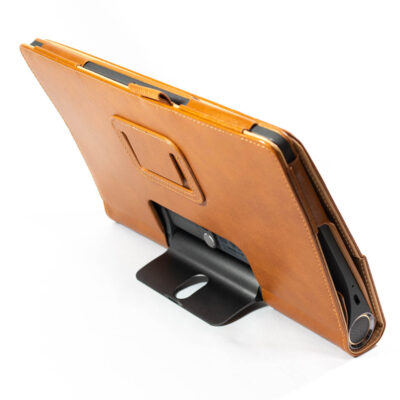 ケースを付け状態で標準のスタンドを使用 Lenovo Yoga Smart tab ケース WY-2140