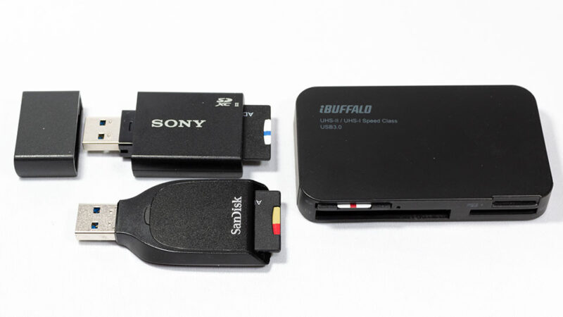カードリーダー3種類の比較