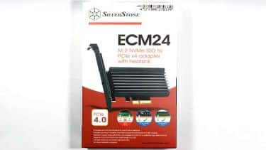 NVMe SSD SN750とPCI-E M2変換 SST-ECM24の温度